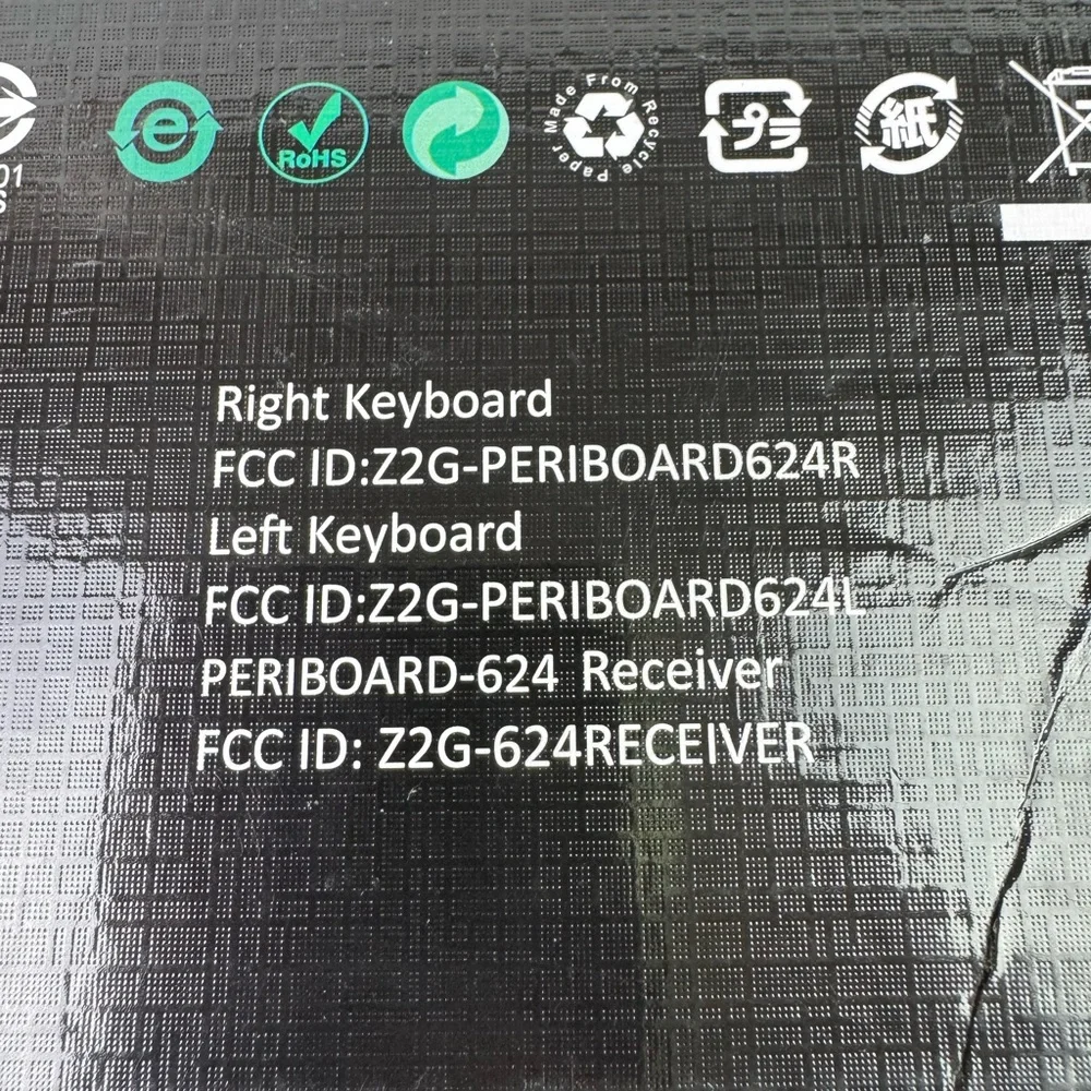 Perixx PERIBOARD-624B US, Wireless Ergonomic Split Keyboard - Up 30 Ft Separatio